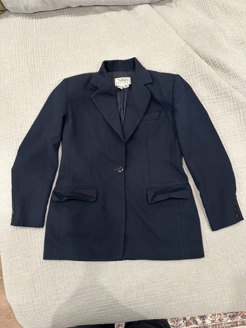 Talbots navy blue blazer